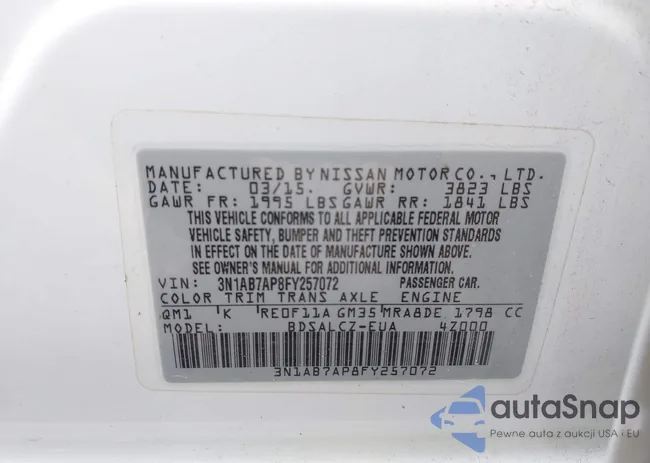 3N1AB7AP8FY257072: 42189918