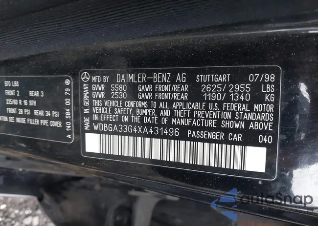 WDBGA33G4XA431496: 42189962