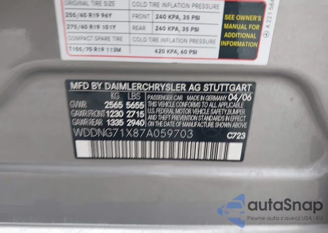 WDDNG71X87A059703: 42190003