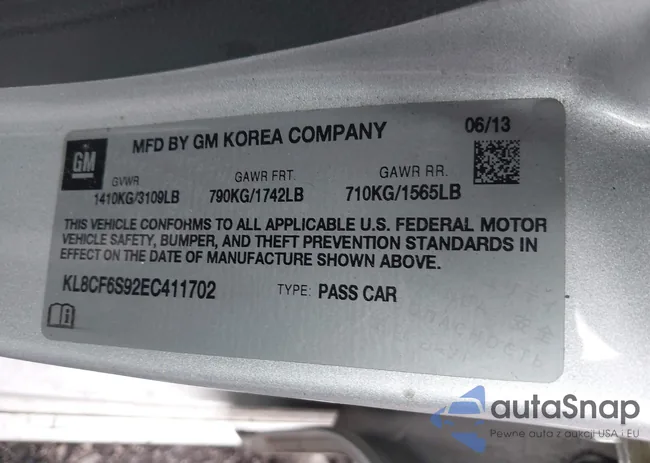 KL8CF6S92EC411702: 42190017