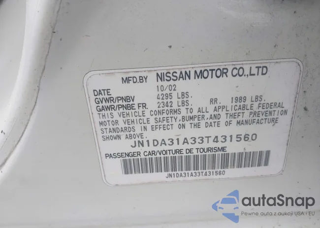 JN1DA31A33T431560: 42189300