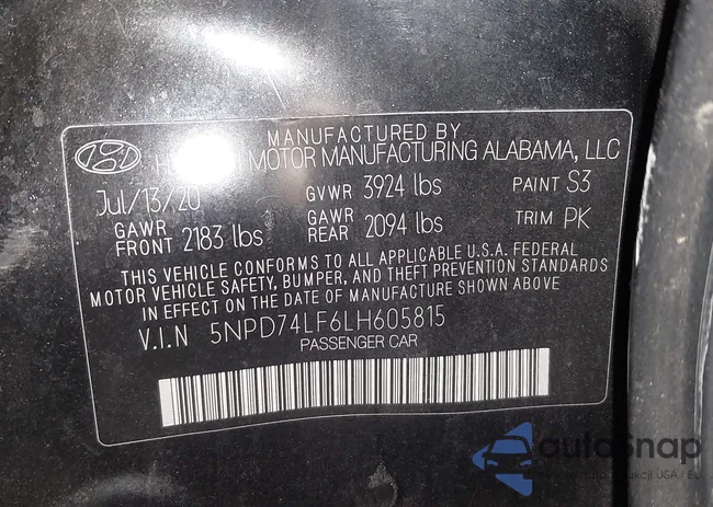 5NPD74LF6LH605815: 42189374