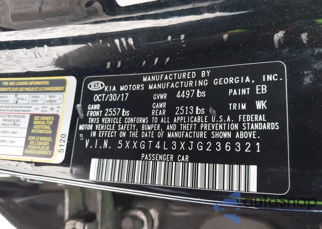 5XXGT4L3XJG236321: 42189392