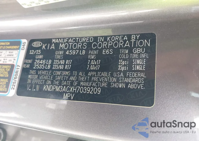 KNDPM3ACXH7039209: 42189403