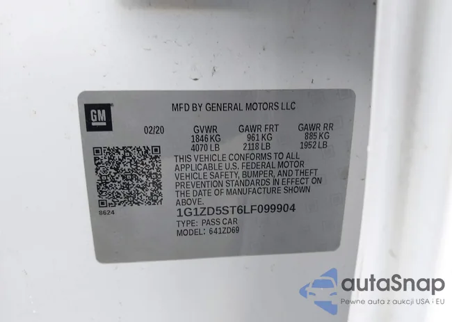 1G1ZD5ST6LF099904: 42190577