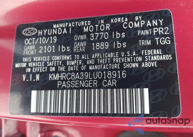 KMHRC8A39LU018916: 42190637