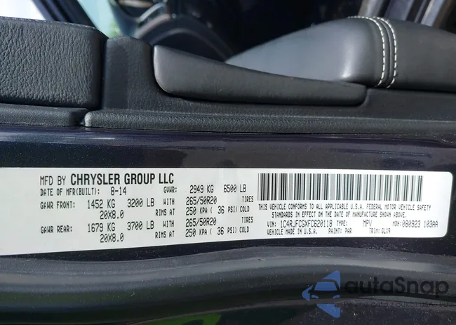 1C4RJFCGXFC620118: 42190662