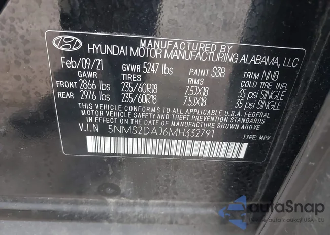 5NMS2DAJ6MH332791: 42190752