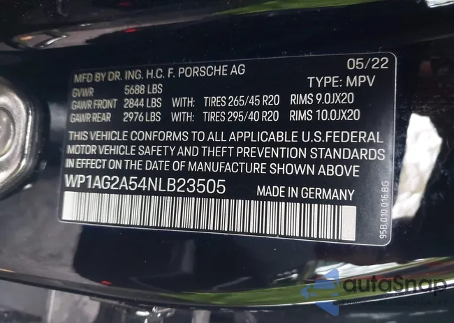 WP1AG2A54NLB23505: 42190848