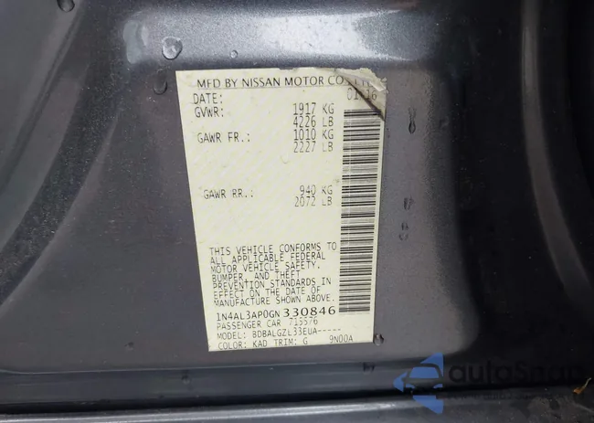 1N4AL3AP0GN330846: 42190940