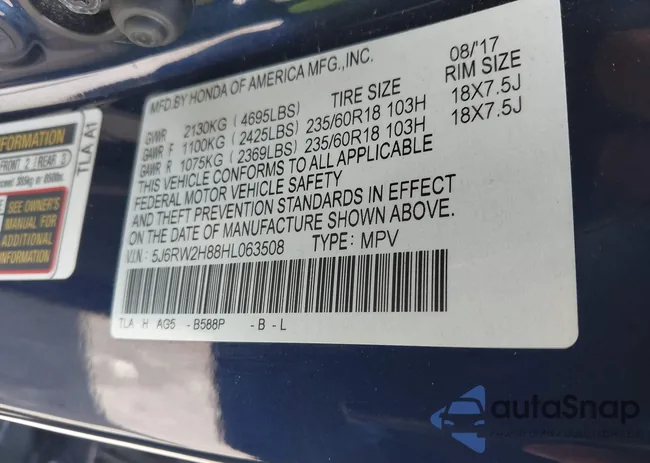 5J6RW2H88HL063508: 42190942