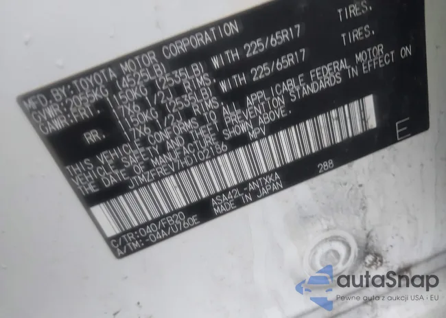 JTMZFREV7HD102186: 42190036