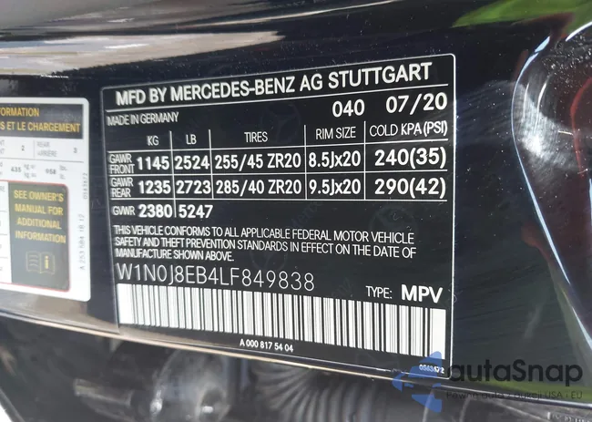 W1N0J8EB4LF849838: 42190047