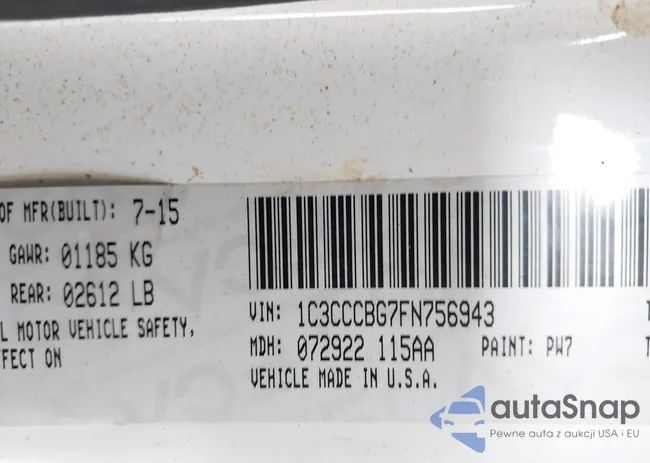 1C3CCCBG7FN756943: 42191519