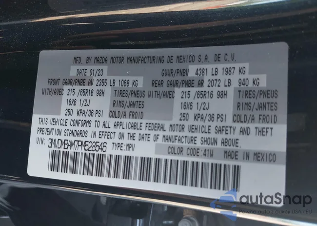 3MVDMBAM7PM528546: 42191598