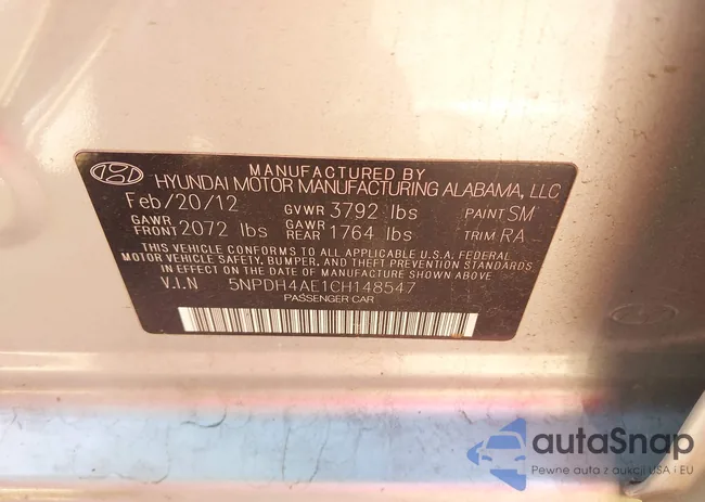 5NPDH4AE1CH148547: 42191600