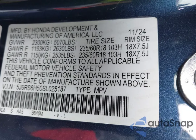 5J6RS6H50SL025187: 42191657