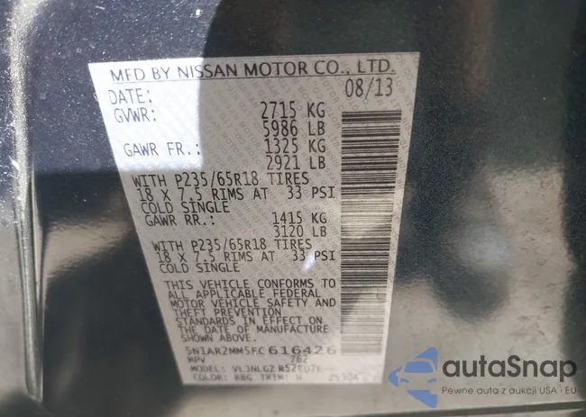 5N1AR2MM5EC616426: 42191664