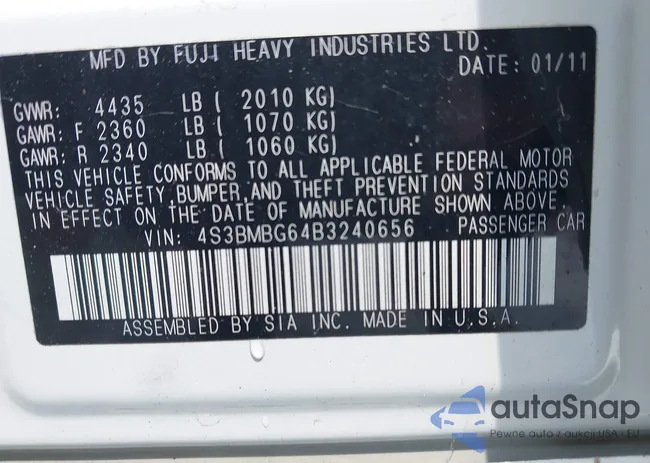 4S3BMBG64B3240656: 42191751