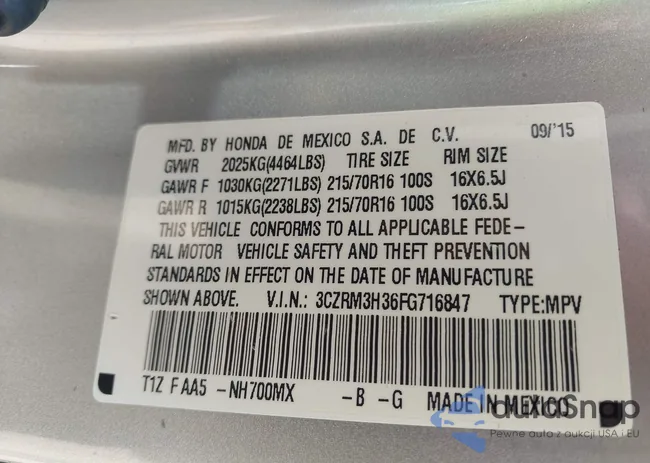 3CZRM3H36FG716847: 42191879