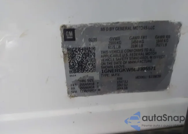 1GNERGKW5LJ305571: 42192017