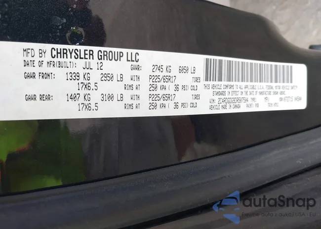 2C4RDGDG9DR507504: 42191224