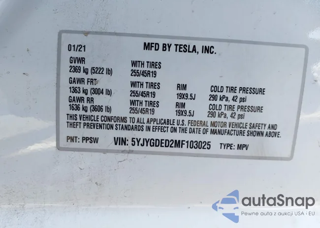 5YJYGDED2MF103025: 42191263