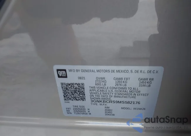 3GNKBCRS9MS582176: 42192476