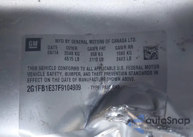 2G1FB1E37F9104909: 42192531