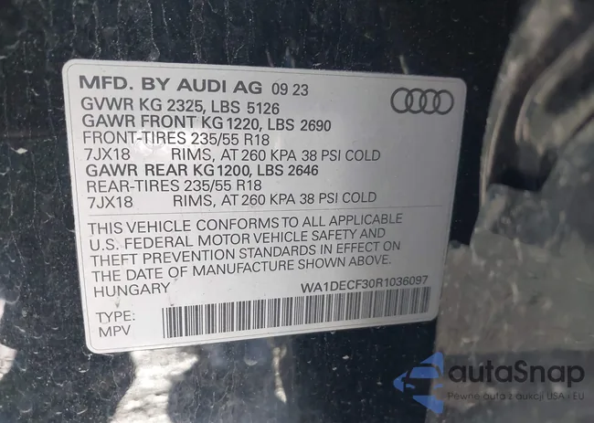 WA1DECF30R1036097: 42192603