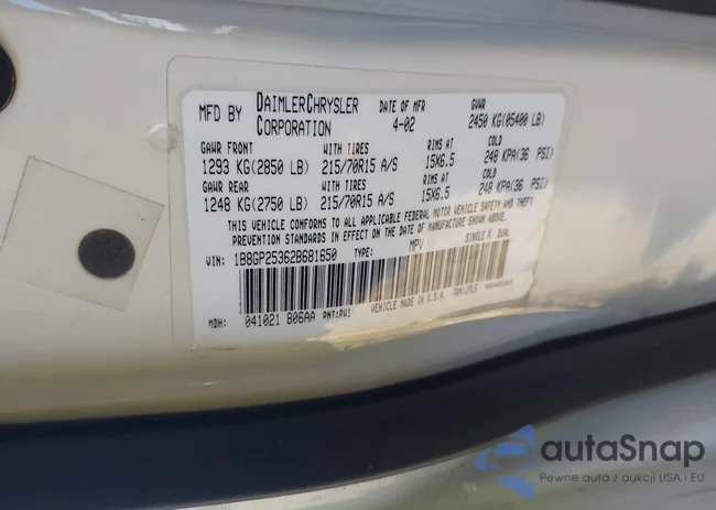 1B8GP25362B681650: 42192775