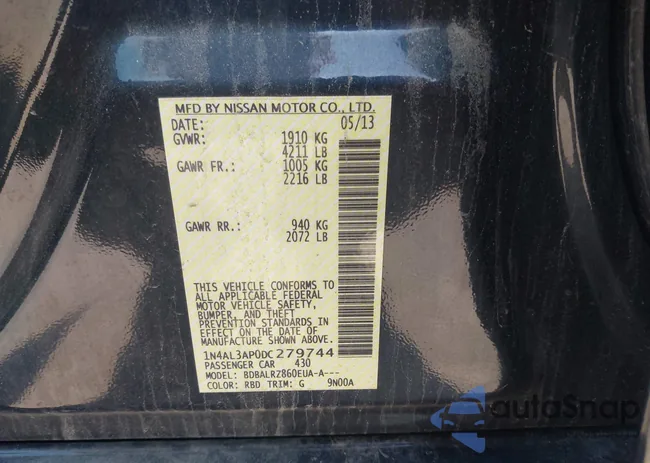 1N4AL3AP0DC279744: 42193030