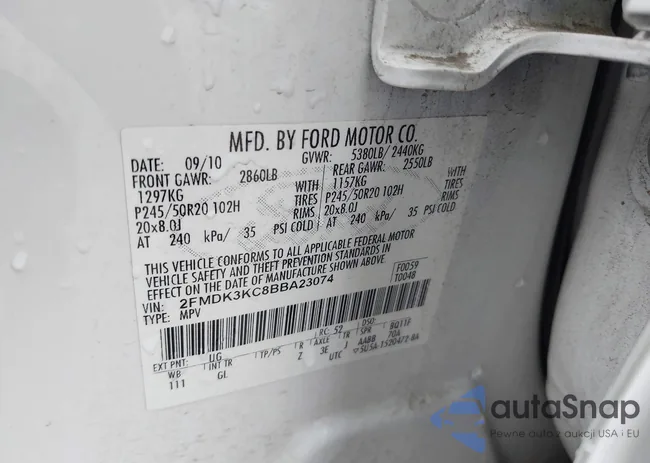 2FMDK3KC8BBA23074: 42192228