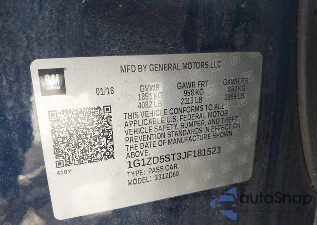 1G1ZD5ST3JF181523: 42192338