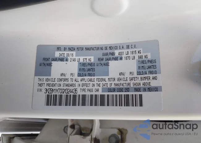 3MZBM1M70GM324435: 42193468