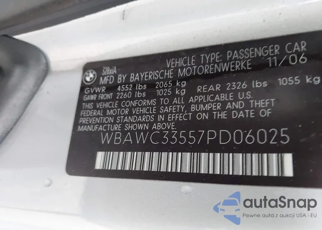 WBAWC33557PD06025: 42193473