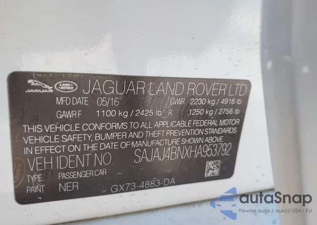 SAJAJ4BNXHA953792: 42193726