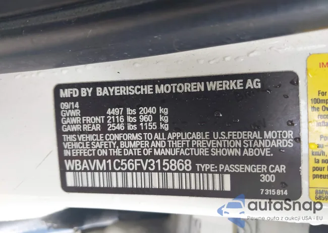 WBAVM1C56FV315868: 42193068