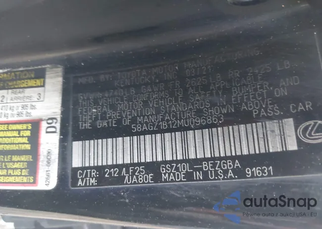 58AGZ1B12MU096863: 42193108