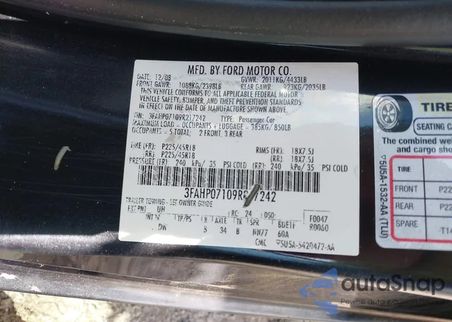 3FAHP07109R217242: 42193201