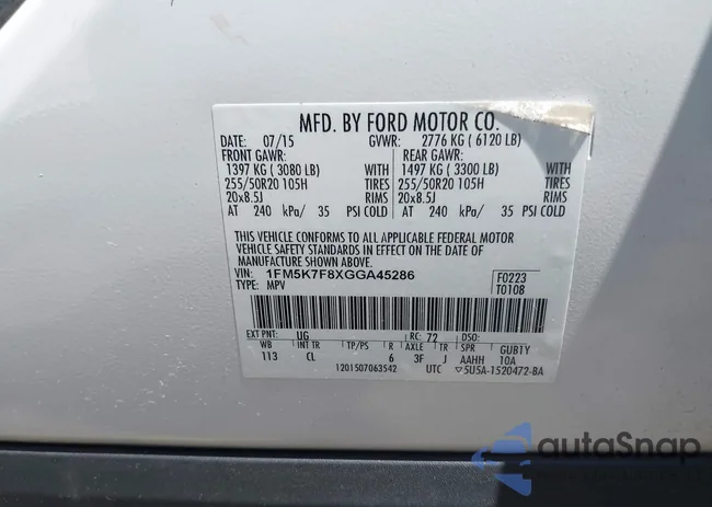 1FM5K7F8XGGA45286: 42193338