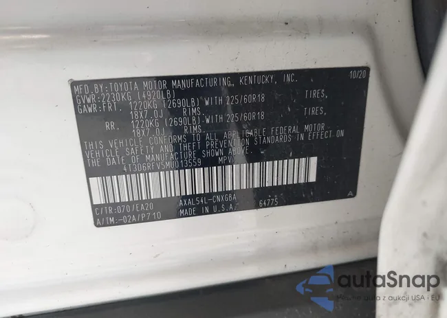 4T3D6RFV5MU013559: 42193373