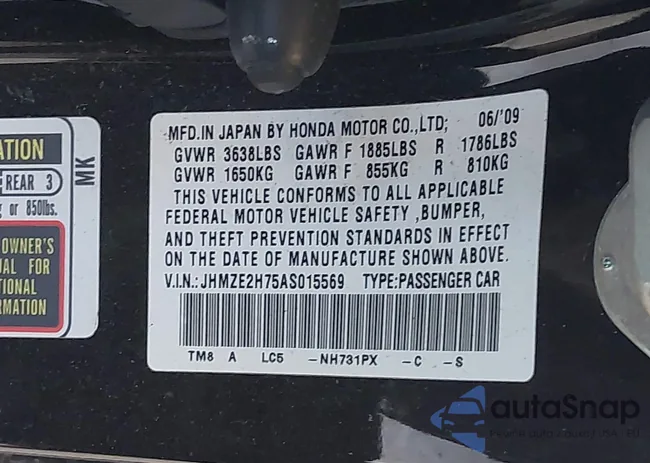 JHMZE2H75AS015569: 42194443