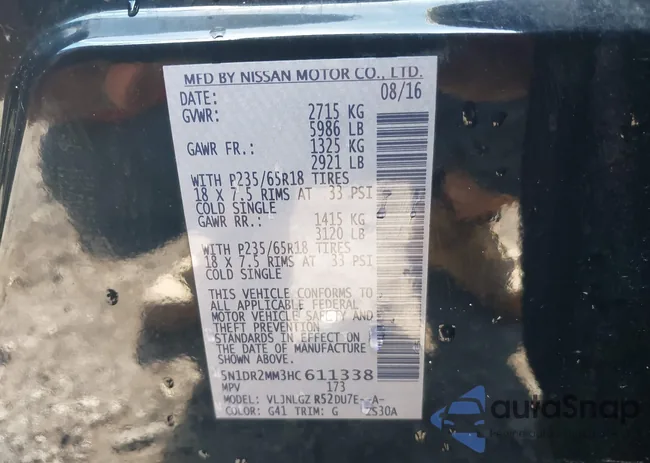 5N1DR2MM3HC611338: 42194564