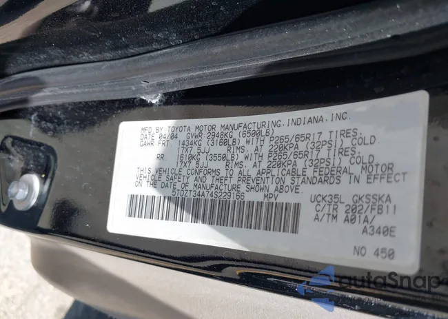 5TDZT34A74S229166: 42194652