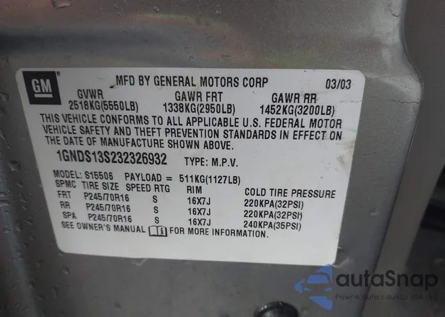 1GNDS13S232326932: 42194665