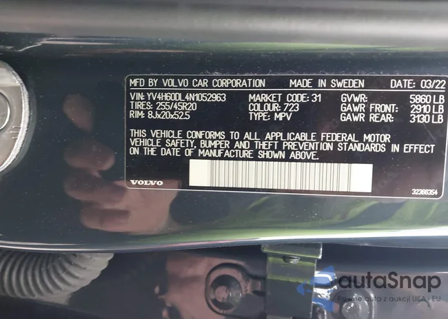 YV4H60DL4N1052963: 42194949