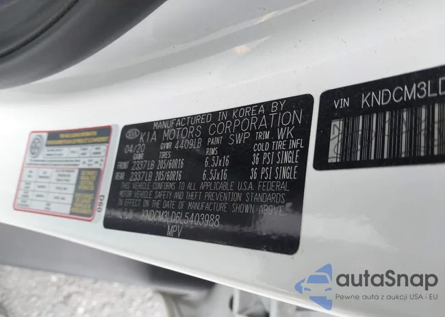 KNDCM3LD6L5403988: 42194975