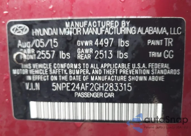 5NPE24AF2GH283315: 42194097