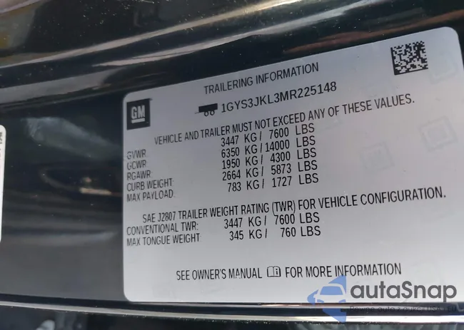 1GYS3JKL3MR225148: 42194169